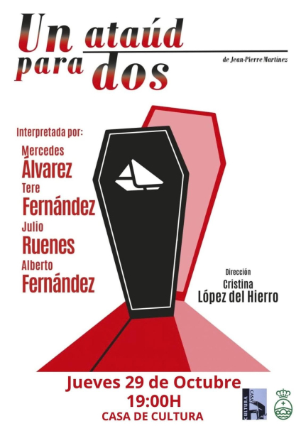 Cangas de Onís acoge la representación de 'Un ataúd para dos' en la Casa de Cultura