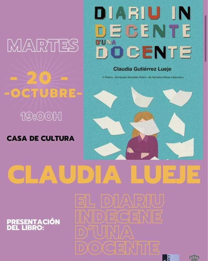 Cangas de Onís acoge la presentación del libro de Claudia Gutiérrez Lueje