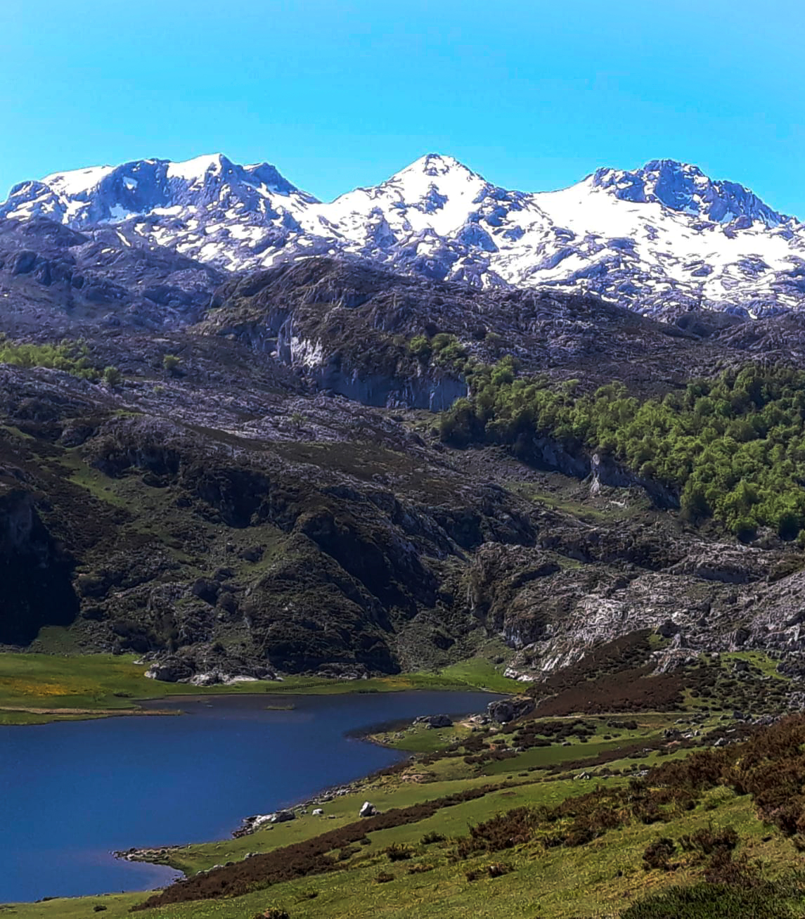 Lago Ercina y Picos de Europa